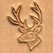 2D & 3D stamps horses & elk  deer head 8437 Length: 1.06 in. (26.99 mm) Width: 0.75 in. (19.05 mm) - pict. 1