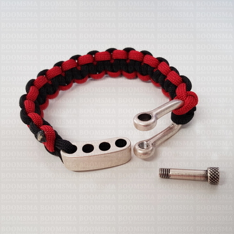 paracord quick deploy survival bracelet with zinc plated D shackle  eBay