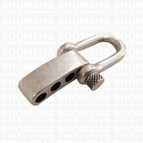 Adjustable D-shackle (paracord bracelet) colour: Old Silver (Nickel free)