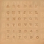 Alphabet- and number set 6 a 7 mm, thick (per set)
