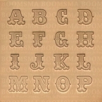 Alphabetset Leather Art 18 mm 18 mm (per set)