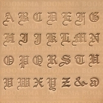 Alphabetset Old English large 18 mm (per set)