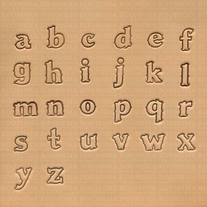 Alphabetset script lower case (no capital letters) max. size 10 × 13 mm small (per set) - pict. 1