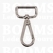 Bagclip straight deluxe heavy duty 6,2 cm total length, for belt 2,5 cm nickel plated - pict. 1
