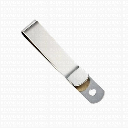 Belt clip silver Suitable for belt 3 cm. Small 1 cm, total length 6,8 cm - pict. 1
