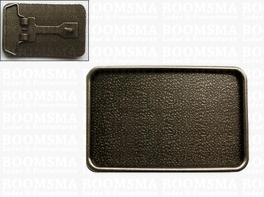 Buckle blanks silver inlay area 78 × 51 mm, belt 4 à 4,5 cm  (ea)
