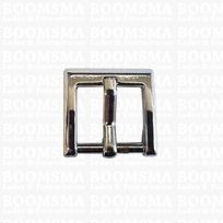 Buckle square chrome plated 20 mm