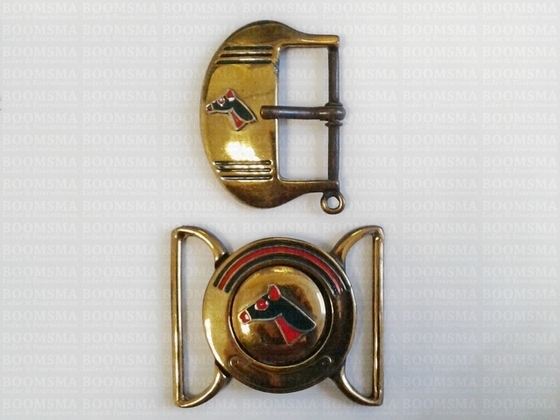Buckle with horsehead gold - pict. 2