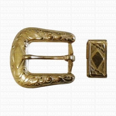 Buckle with keeper 20 mm per piece colour: gold - pict. 1