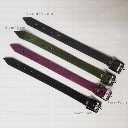 Coloured little belt (split) purple 1,5 × 20 cm  - pict. 2