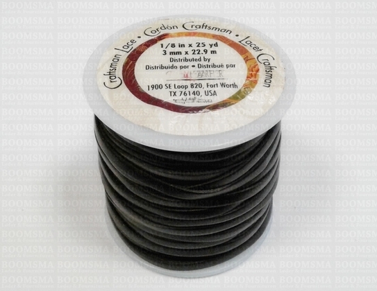 Craftsman Lace black 3 mm width 22,9 meter on the spool - pict. 2