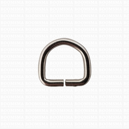 D-ring unwelded silver 10 mm - pict. 1