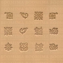 Floral set or Geometric set size 12 × 12 mm (per set)