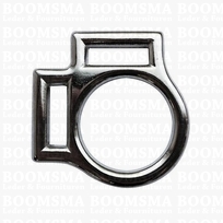 Halter square silver 19 mm (two sided) (ea)