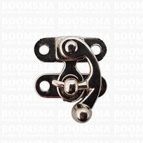 Hook-eye lock silver hook-eye small (2,5 × 3 cm) (ea)