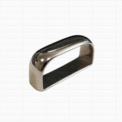 Keeper deluxe wide (passant) silver belt 30 mm, 9 mm wide, (high 13 mm) (ea) - pict. 1