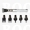 Lacing chisels thonging chisel set  , 3 × oneprong, 3× three prong and 1 handle. Width 1,5 mm, 2,5 mm & 3,0 mm. (per set)