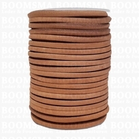 Leather bootlace rol naturel 4 mm, roll 25 meter (per roll)