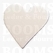 leather keychain/fobs - heart smal White 4 × 3,8 cm - pict. 1