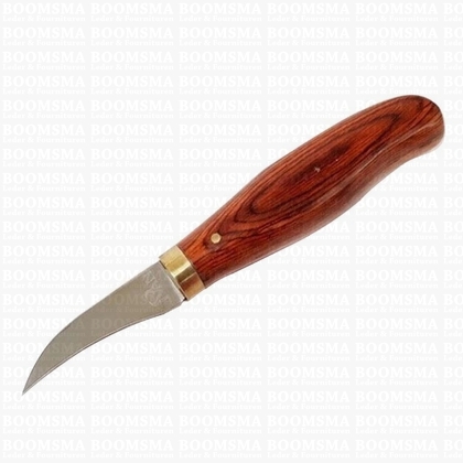 Leather blade curved 7 cm blade (Stainless steel) - pict. 1