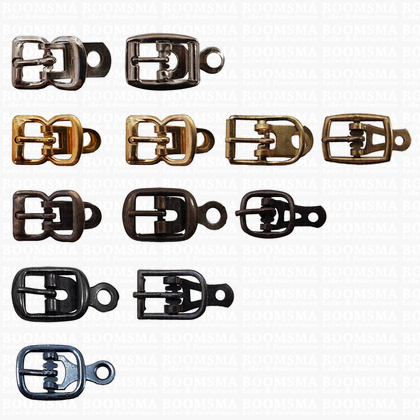 Centre bar buckle with plate small - 10 mm - pict. 3