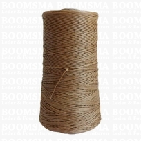 Neverstrand waxed nylon thread (6) 250 gram dark natural 250 gram approx. 600 meter, THIN (6)