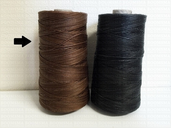 Neverstrand waxed thread (13) 250 gram dark brown thickness approx. 1,5 mm extra thick thread - pict. 2