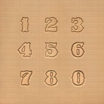 Number set normal medium 18 mm (per set) - pict. 1