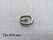 Oval centre bar buckle solid brass nickel plated 12,5 mm nickel plated - pict. 2