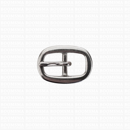 Oval centre bar buckle stainless steel 10 mm - pict. 1