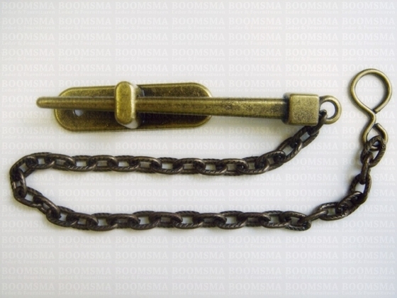 Pin - eye lock antique brass plated (ea) - pict. 3