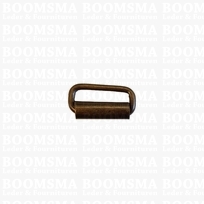 Rectangle loop with roller antique brass plated 15 mm (ea) (4 mm height)