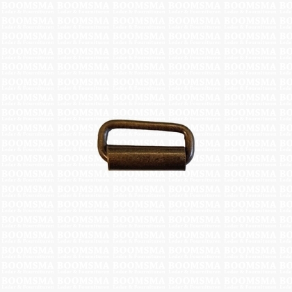 Rectangle loop with roller antique brass plated 15 mm (ea) (4 mm height) - pict. 1