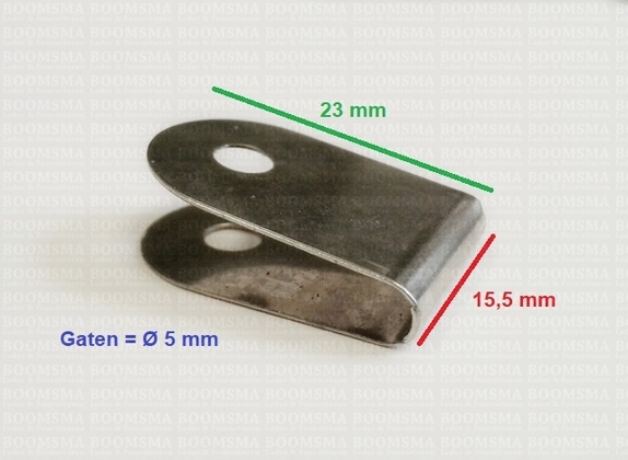 Reinforcement-plate for handle (per 10) colour: silver - pict. 2