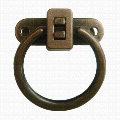 Various clasps antique brass plated Ring clasp - pict. 1