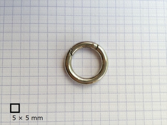 Ring-spring snap silver inside Ø 16 mm  - pict. 2