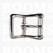 Roller buckle curved silver 20 mm glad - pict. 1