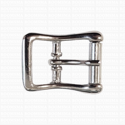 Roller buckle curved silver 20 mm glad - pict. 1