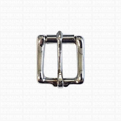 Roller buckle solid brass chrome plated 22 mm silver - pict. 1