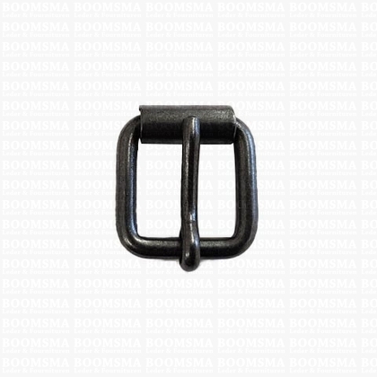 Roller buckle thick nearly black 20 mm rollerbuckle for belt - pict. 1