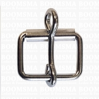 Roller buckle with lock silver buckle 25 mm (ea)