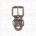 Sandal buckle silver 12 mm with buckleplate and keeper (10 pcs) - pict. 1