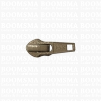 Zipper pullers for nylon zipper (teeth 6 mm) beige  Schuiver voor nylon yyk rits 6 mm spiraal (10 st.)