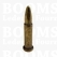 decorative bullets antique brass plated height: 3,2 cm - pict. 1
