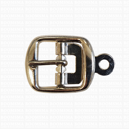 Centre bar buckle with plate small - 18 mm silver 18 mm - pict. 1