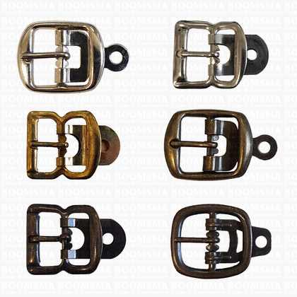 Centre bar buckle with plate small - 18 mm - pict. 3