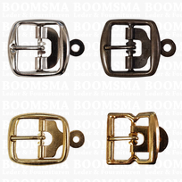 Centre bar buckle with plate small - 25 mm
