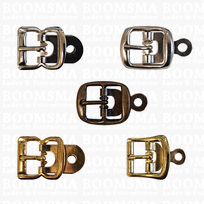 Centre bar buckle with plate small - 16 mm