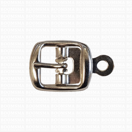 Centre bar buckle with plate small - 16 mm silver 16 mm - pict. 1