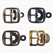 Centre bar buckle with plate small - 20 mm